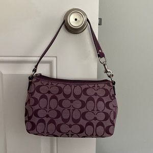 Purple Coach purse